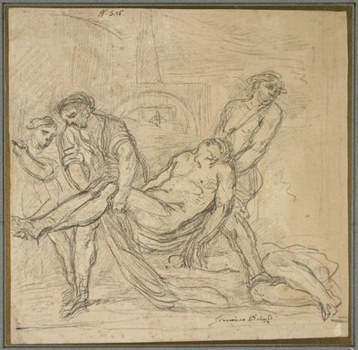 Saint Abdon and Saint Sennen Bury Christian Martyrs by Il Borgognone